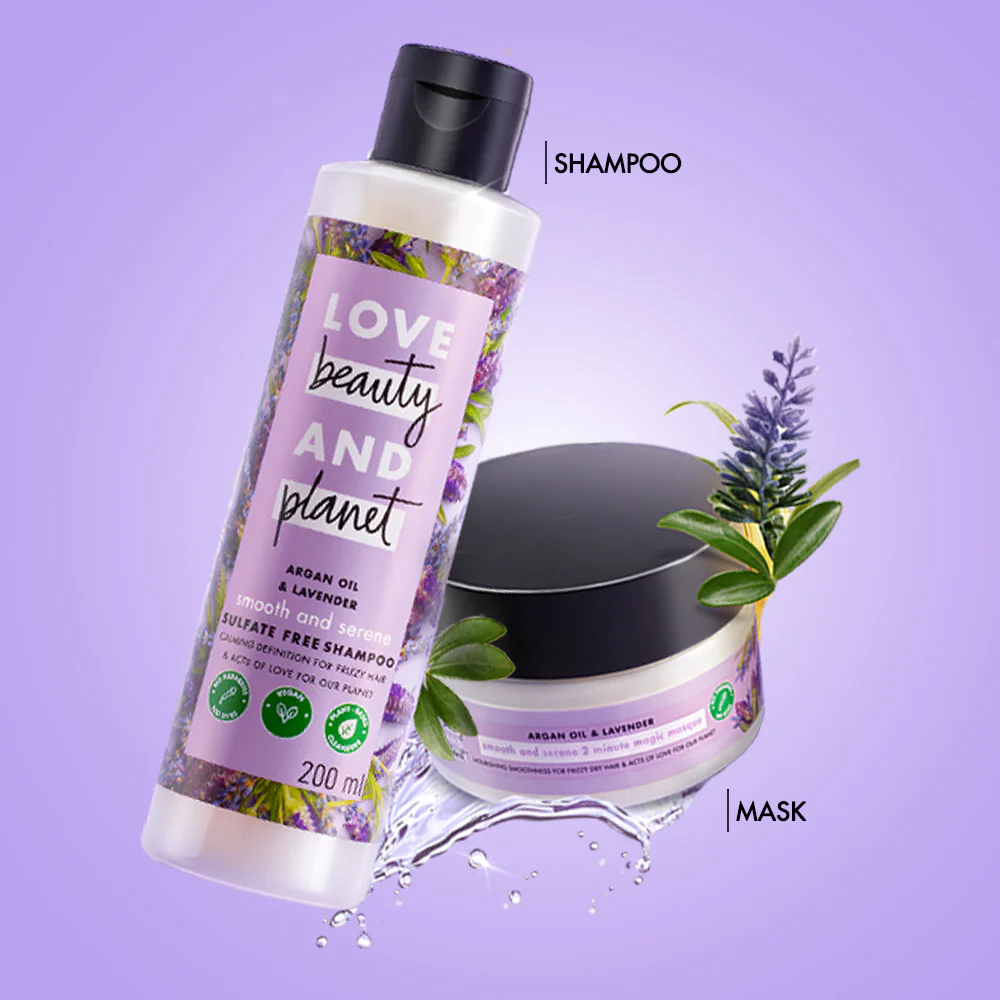 Argan Oil & Lavender Shampoo 200 ml + Hair Mask 200 ml Combo - Image 4