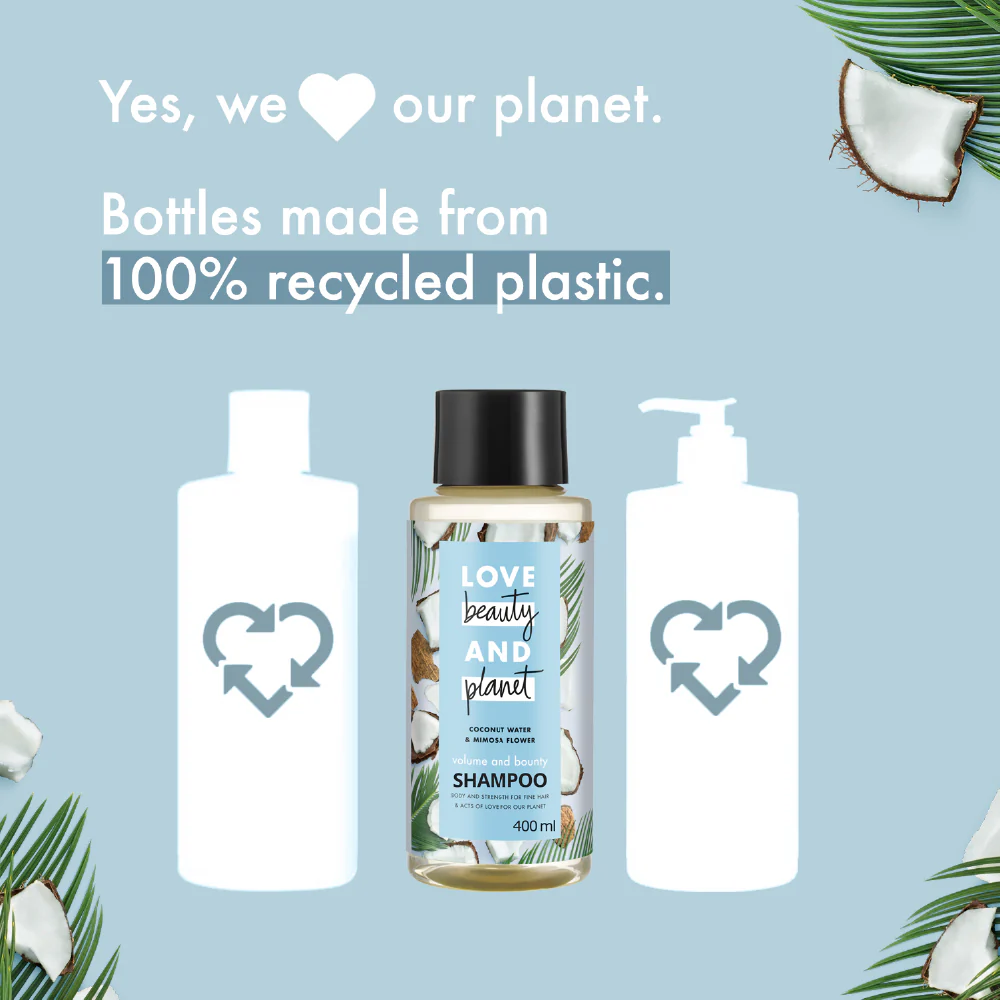 Coconut Water & Mimosa Flower Volume and Bounty Shampoo & Conditioner Combo - (400ml each) - Image 6