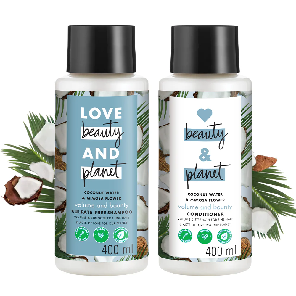 Coconut Water & Mimosa Flower Volume and Bounty Shampoo & Conditioner Combo - (400ml each) - Image 7