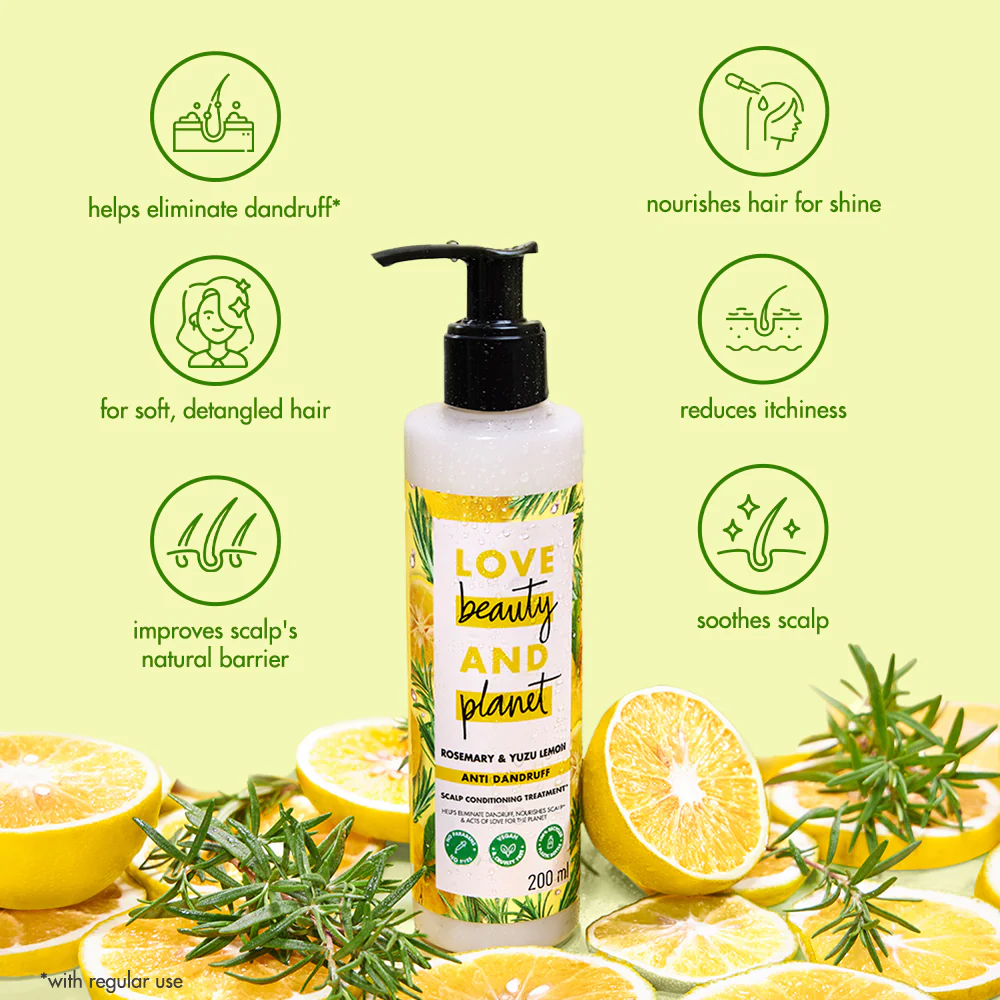 Rosemary & Yuzu Lemon Anti Dandruff Scalp Conditioning Treatment - 200ml - Image 7