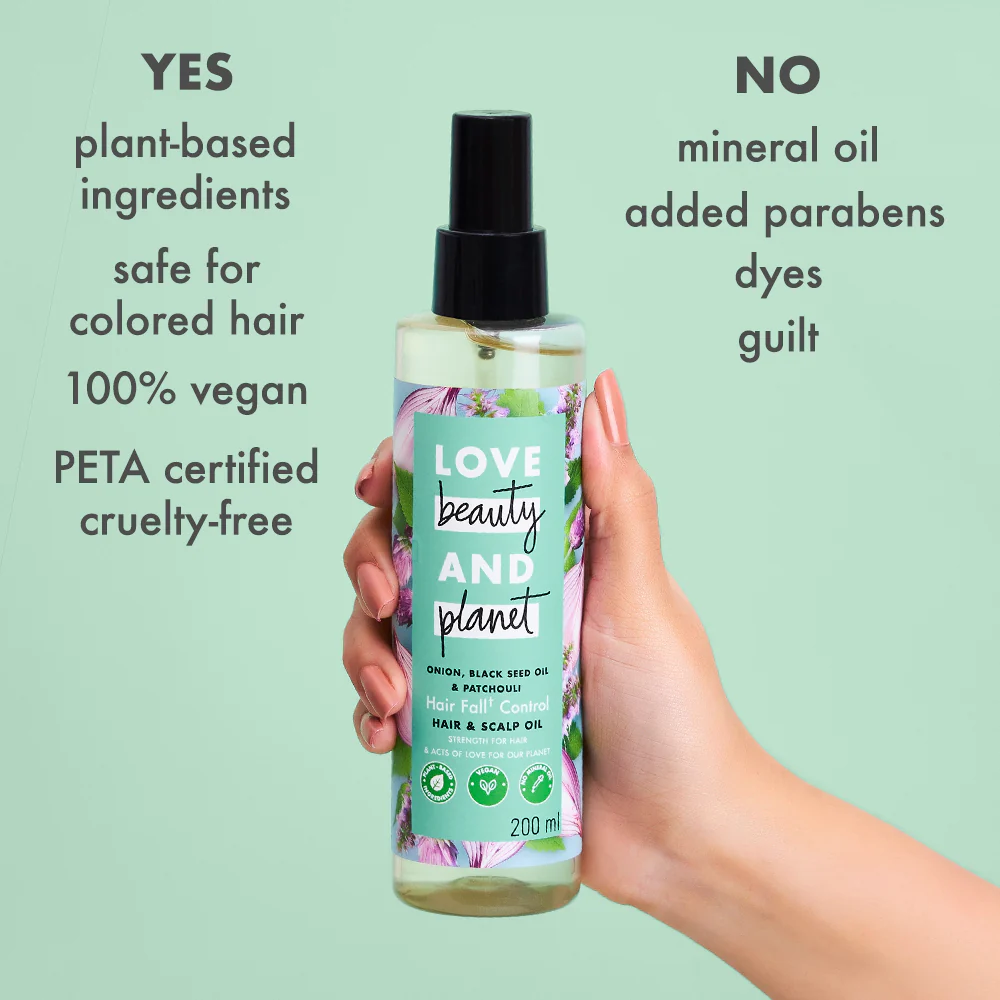 Onion, Black Seed Oil & Patchouli Hair Oil - Image 4