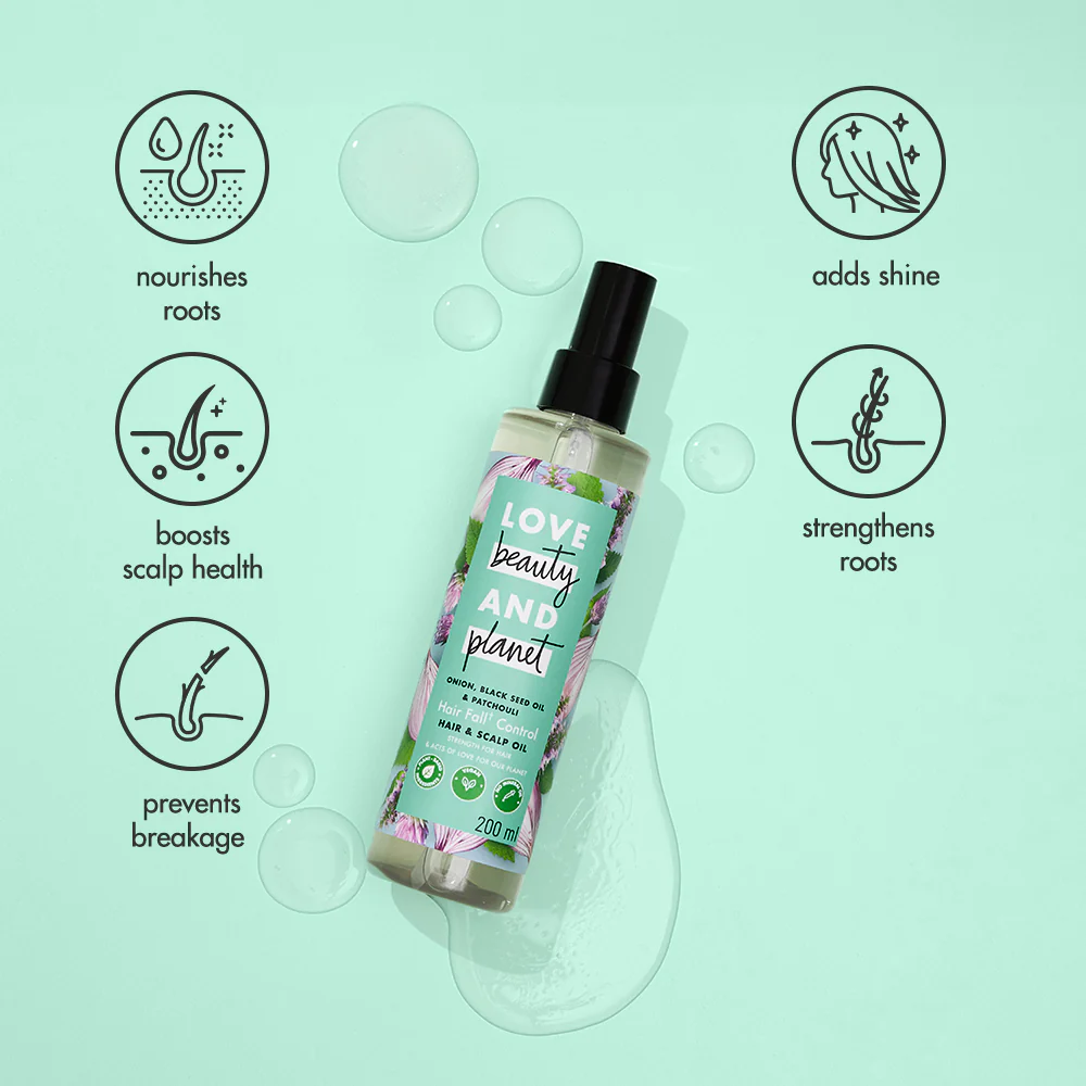 Onion, Black Seed Oil & Patchouli Hair Oil - Image 6