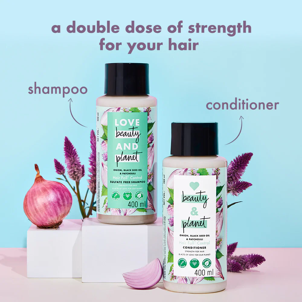 Onion, Black Seed & Patchouli Shampoo + Conditioner Combo - 200 ml Each - Image 7
