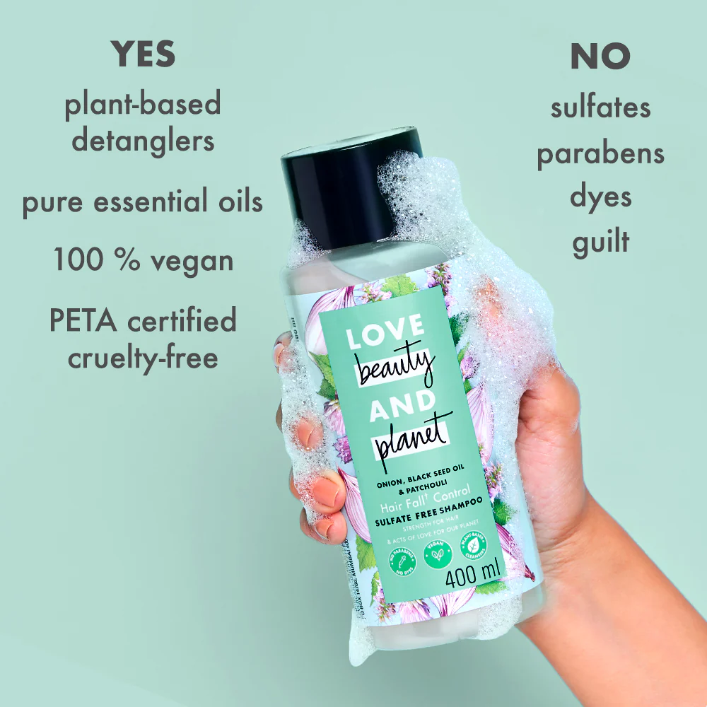 Onion, Blackseed & Patchouli Shampoo - 400 ml - Image 4