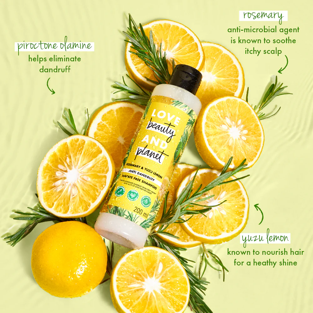 Rosemary & Yuzu Lemon Anti Dandruff Shampoo - 400 ml - Image 7