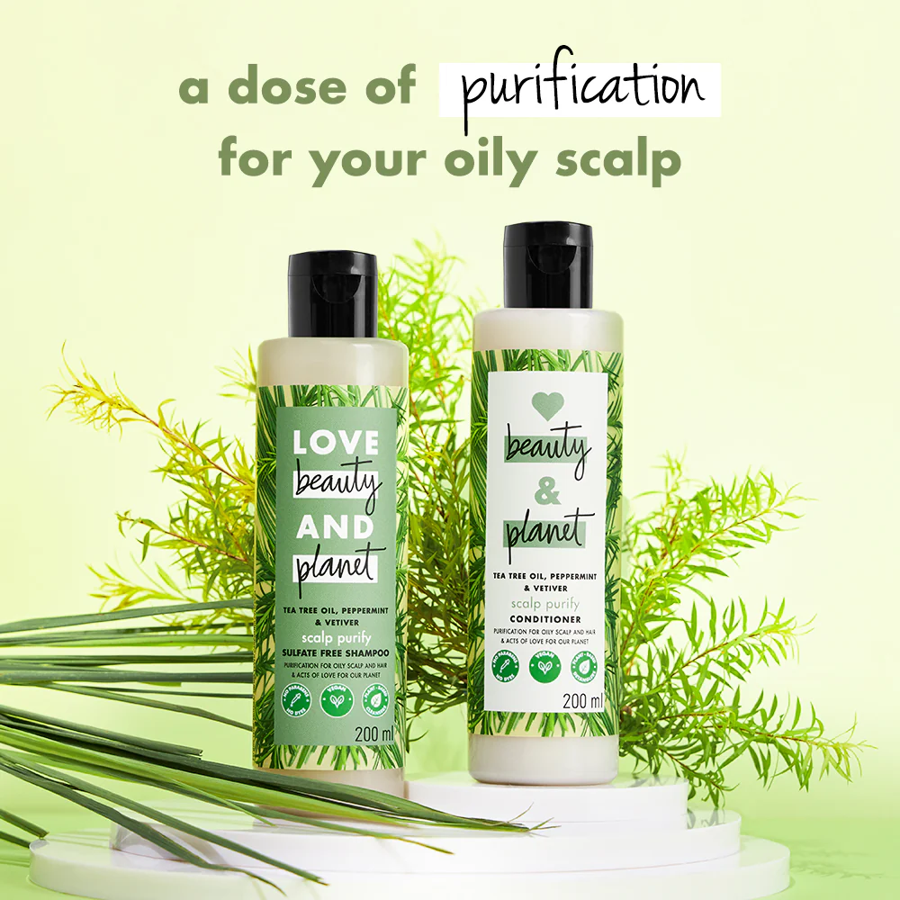 Tea Tree Oil, Peppermint & Vetiver Shampoo + Conditioner Combo - Image 4